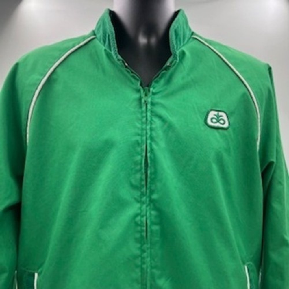 Vintage Swingster Pioneer Hi-Bred Green Bomber Jacket Mens Large Tall USA Made
